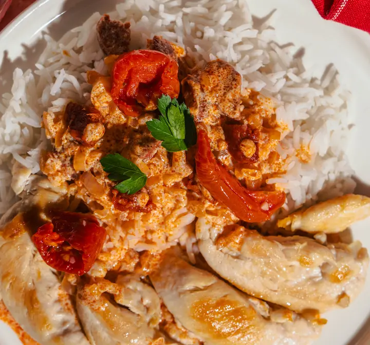 Aiguilettes de poulet au chorizo
