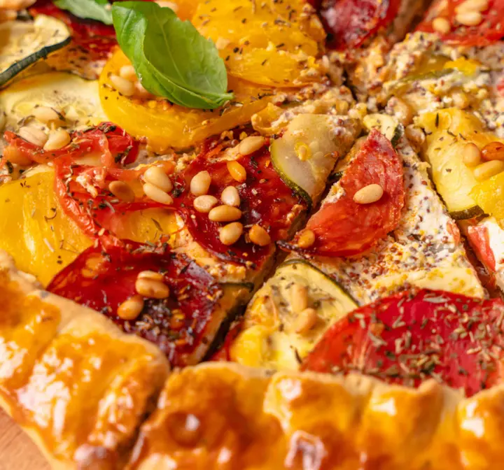 Tarte fine chorizo légumes