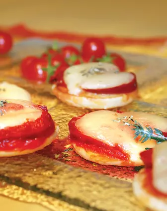 Recette de blinis au fromage et chorizo César Moroni